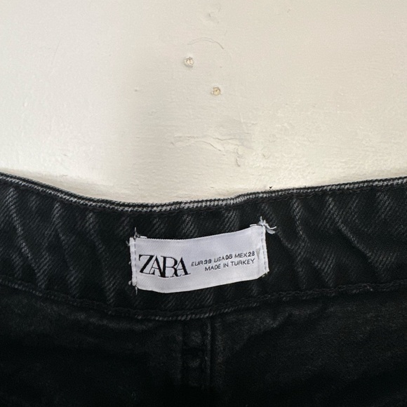 Zara Wide Leg Ripped Jeans - Picture 2 of 3